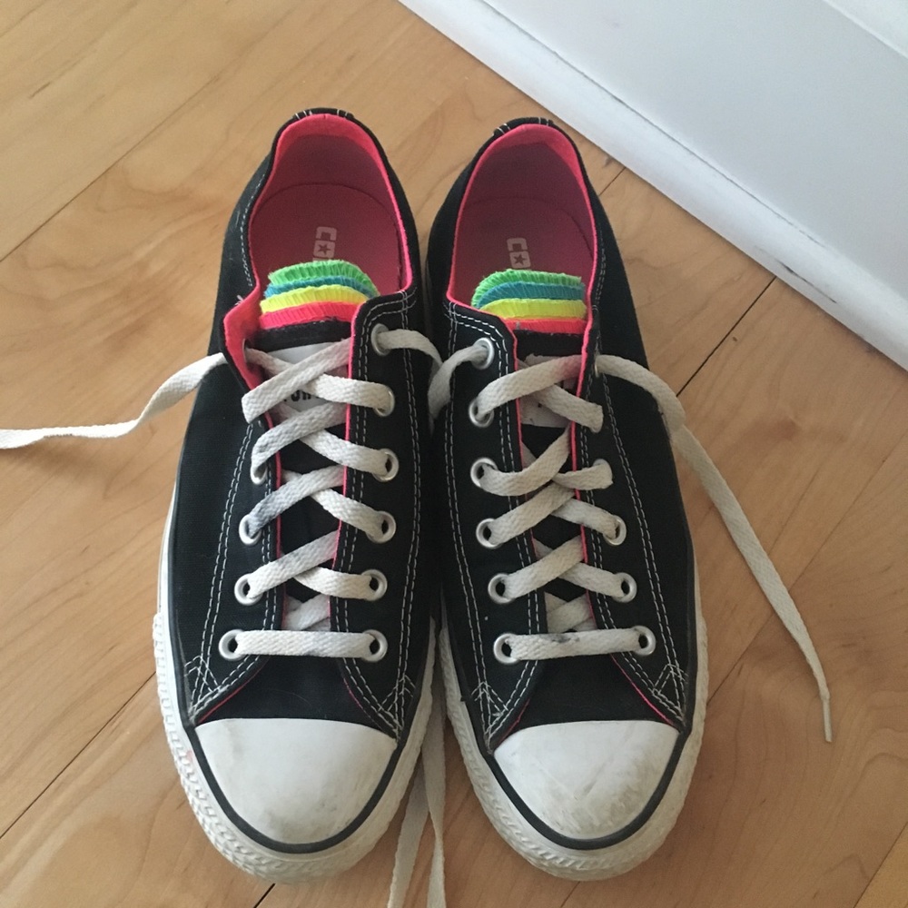 Multicolor Tongue Low Top Converse